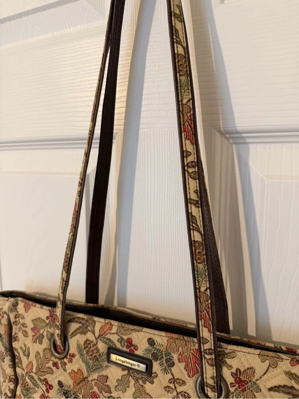 Longaberger Fall Floral Tapestry Tote